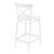 Cross Outdoor Counter Stool White ISP264-WHI #2
