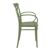 Cross XL Resin Outdoor Arm Chair Olive Green ISP256-OLG #4