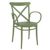 Cross XL Resin Outdoor Arm Chair Olive Green ISP256