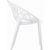 Crystal Outdoor Dining Chair Glossy White ISP052-GWHI #2