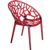 Crystal Outdoor Dining Chair Transparent Red ISP052-TRED #4