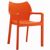Diva Resin Outdoor Dining Arm Chair Orange ISP028