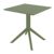 Dream Dining Set with Sky 27" Square Table Olive Green S079108-OLG #3