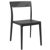 Flash Dining Chair Black with Transparent Black ISP091
