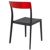 Flash Dining Chair Black with Transparent Red ISP091-BLA-TRED #2