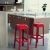 Fox Polycarbonate Outdoor Barstool Glossy Red ISP037-GRED #3