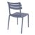 Helen Resin Outdoor Chair Dark Gray ISP284-DGR #2