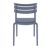 Helen Resin Outdoor Chair Dark Gray ISP284-DGR #5