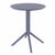 Lisa Bistro Set with Sky 24" Round Folding Table Dark Gray S126121-DGR #3