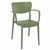 Lisa Dining Set with Sky 31" Square Table Olive Green S126106-OLG #2