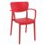 Lisa Outdoor Dining Arm Chair Red ISP126