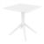Loft Bistro Set 3 Piece with 27" Table Top White ISP1282S-WHI #3