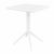 Loft Bistro Set with Sky 24" Square Folding Table White S128114-WHI #3