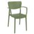 Loft Outdoor Dining Arm Chair Olive Green ISP128