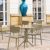 Loft Round Bistro Set 3 Piece with 24" Table Top Taupe ISP1284S