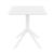 Lucy Outdoor Bistro Set 3 Piece with 27 inch Table Top White ISP1292S-WHI #5