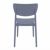 Lucy Outdoor Dining Chair Dark Gray ISP129-DGR #5