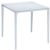 Mango 28" Square Outdoor Dining Table Gray ISP800