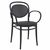 Marcel XL Bistro Set with Octopus 24" Round Table Black S258160-BLA #2