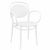 Marcel XL Bistro Set with Octopus 24" Round Table White S258160-WHI #2