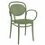 Marcel XL Bistro Set with Sky 24" Round Folding Table Olive Green S258121-OLG #2