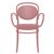 Marcel XL Resin Outdoor Arm Chair Marsala ISP258-MSL #6
