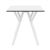 Max Square Table 27.5 inch White ISP742-WHI #3