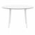 Maya Round Outdoor Dining Table 47 inch White ISP675-WHI #2