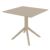 Mila Dining Set with Sky 31" Square Table Taupe ISP0853S-DVR #3