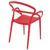 Mila Outdoor Dining Arm Chair Red ISP085-RED #2