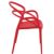 Mila Outdoor Dining Arm Chair Red ISP085-RED #4