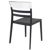 Moon Dining Chair Black with Transparent Clear ISP090-BLA-TCL #2