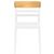 Moon Dining Chair White with Transparent Amber ISP090-WHI-TAMB #4