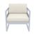 Mykonos Patio Club Chair Silver Gray with Natural Cushion ISP131-SIL-CNA #3