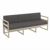 Mykonos Patio Sofa Taupe with Charcoal Cushion ISP1313