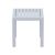 Ocean Square Resin Outdoor Side Table Silver Gray ISP066-SIL #2