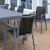 Pacific 11 Piece Dining Set with Extension Table and Sling Arm Chairs Dark Gray - Black ISP0232S-DGR-BLA #2