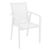 Pacific 5 Piece Dining Set with Extension Table and Sling Arm Chairs White ISP0231S-WHI-WHI #2