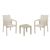 Pacific Balcony Set with Ocean Side Table Taupe S023066