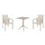Pacific Bistro Set with Sky 24" Square Folding Table Taupe S023114-DVR-DVR #2