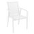 Pacific Bistro Set with Sky 24" Square Folding Table White S023114-WHI-WHI #3