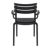 Paris Resin Outdoor Arm Chair Black ISP282-BLA #5