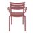 Paris Resin Outdoor Arm Chair Marsala ISP282-MSL #5