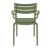 Paris Resin Outdoor Arm Chair Olive Green ISP282-OLG #5