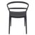 Pia Outdoor Dining Chair Black ISP086-BLA #2