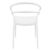 Pia Outdoor Dining Chair White ISP086-WHI #2