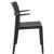 Plus Outdoor Dining Arm Chair Black ISP093-BLA #2