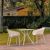 Sky Outdoor Dining Set with 2 Arm Chairs White ISP1024S