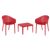 Sky Outdoor Indoor Dining Chair Red ISP102-RED #8