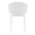 Sky Outdoor Indoor Dining Chair White ISP102-WHI #4